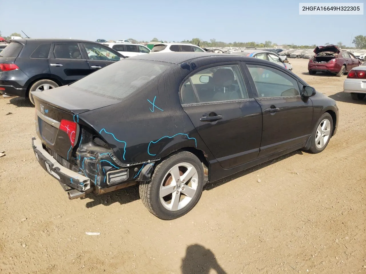 2HGFA16649H322305 2009 Honda Civic Lx-S