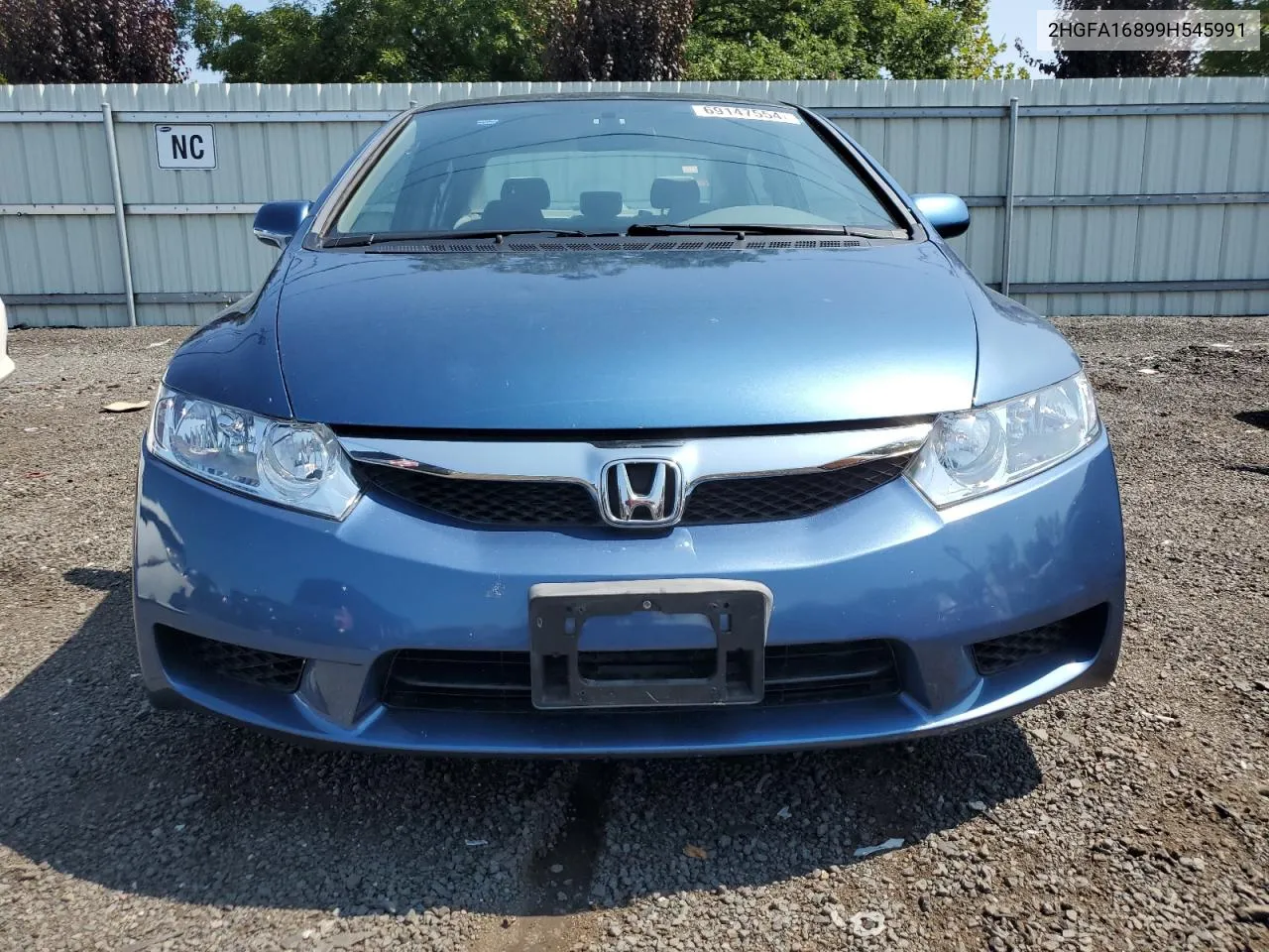 2009 Honda Civic Ex VIN: 2HGFA16899H545991 Lot: 69147554