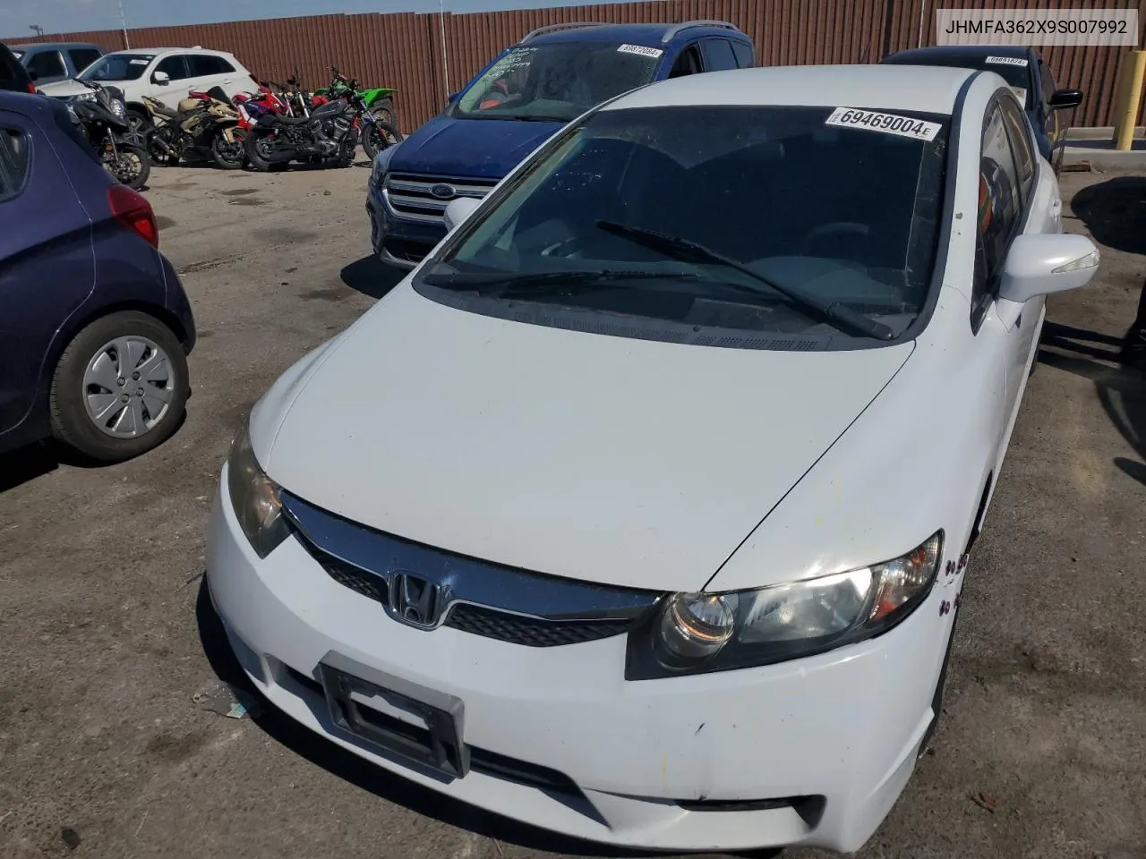 2009 Honda Civic Hybrid VIN: JHMFA362X9S007992 Lot: 69469004