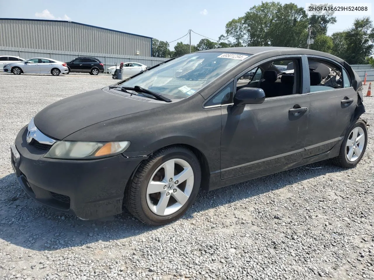 2HGFA16629H524088 2009 Honda Civic Lx-S