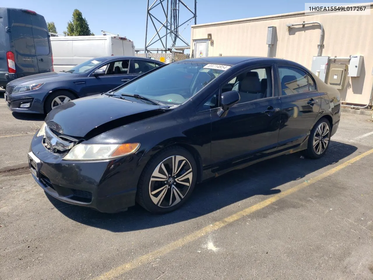 1HGFA15549L017267 2009 Honda Civic Lx