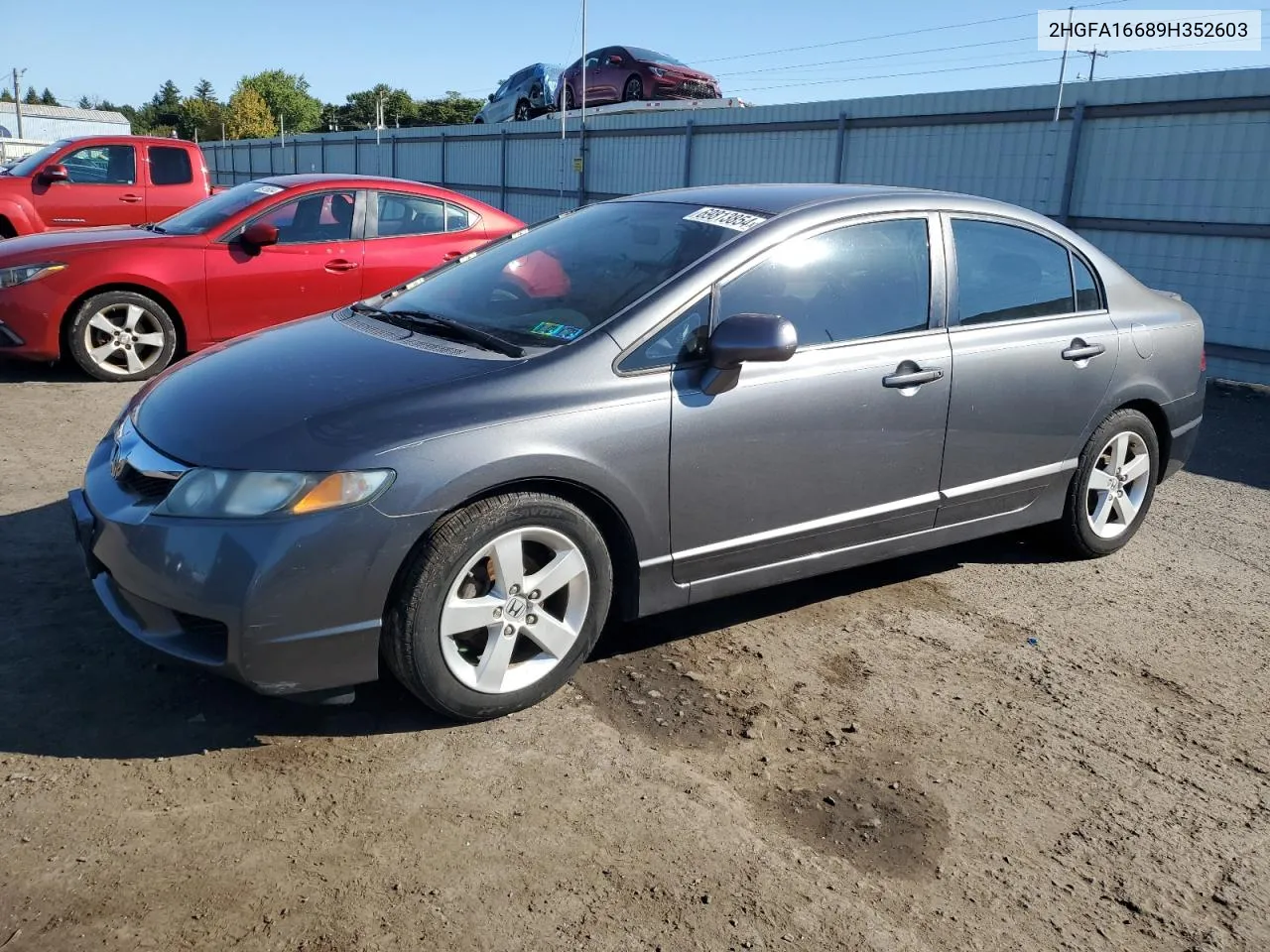 2009 Honda Civic Lx-S VIN: 2HGFA16689H352603 Lot: 69813854