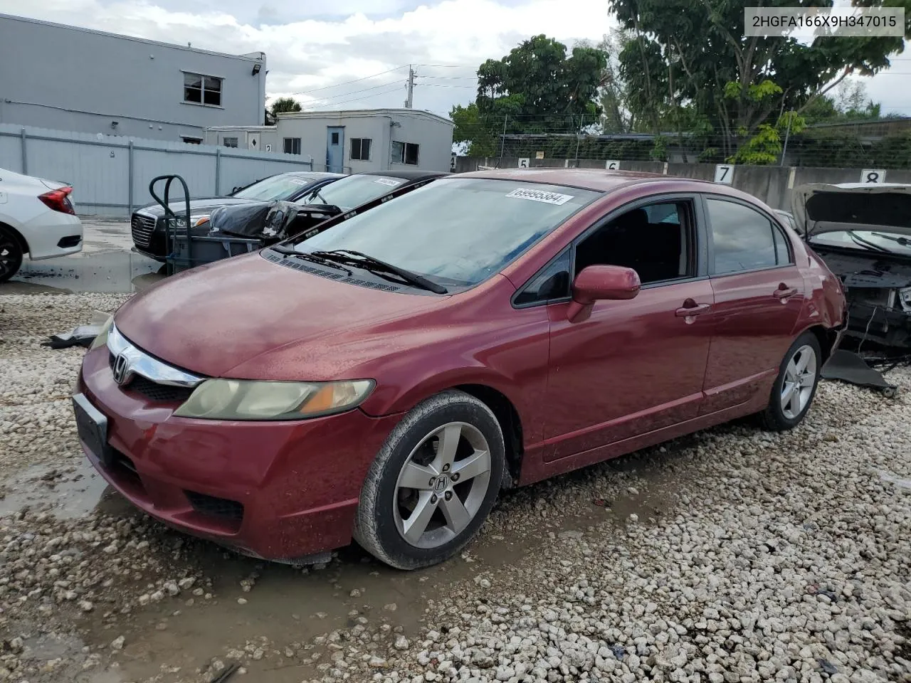 2009 Honda Civic Lx-S VIN: 2HGFA166X9H347015 Lot: 69995384