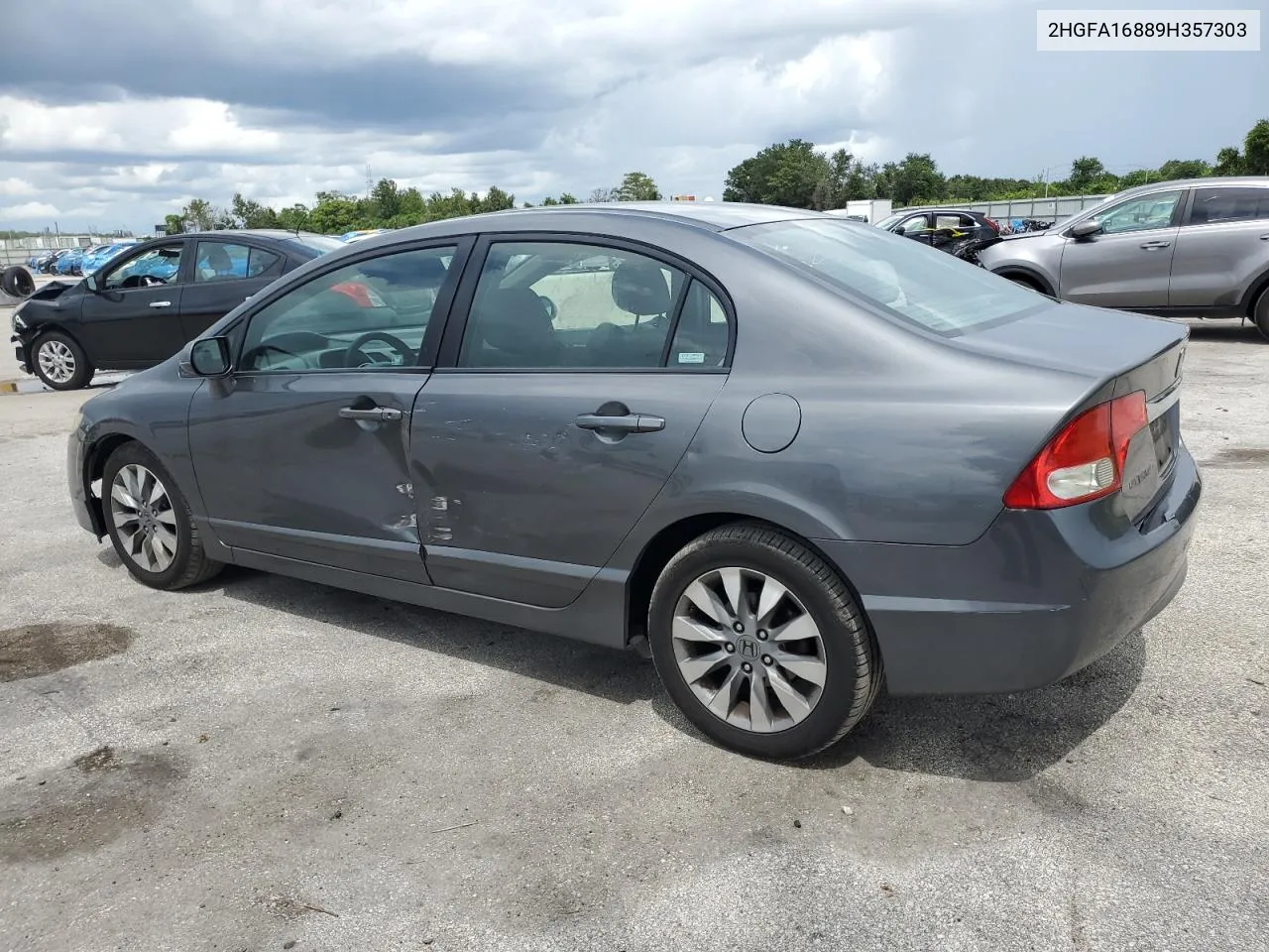 2009 Honda Civic Ex VIN: 2HGFA16889H357303 Lot: 70017784