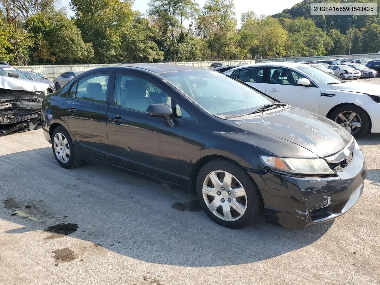 2009 Honda Civic Lx VIN: 2HGFA16559H543435 Lot: 70236654