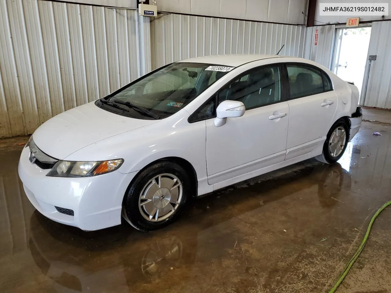 2009 Honda Civic Hybrid VIN: JHMFA36219S012482 Lot: 70238074