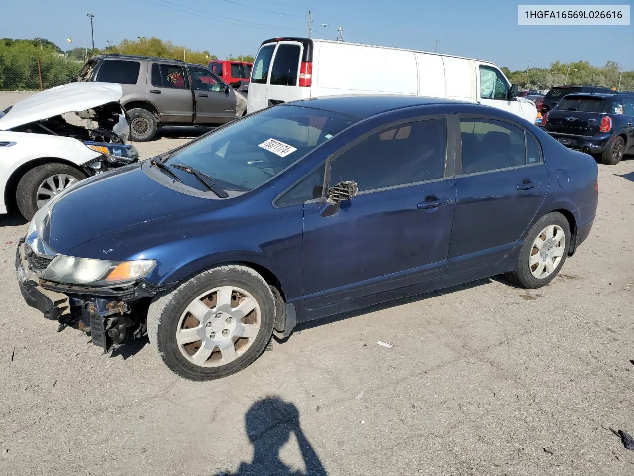 2009 Honda Civic Lx VIN: 1HGFA16569L026616 Lot: 70371174