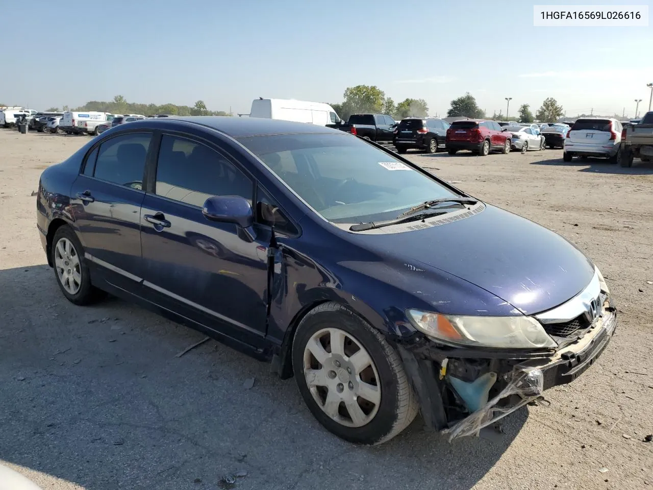 2009 Honda Civic Lx VIN: 1HGFA16569L026616 Lot: 70371174