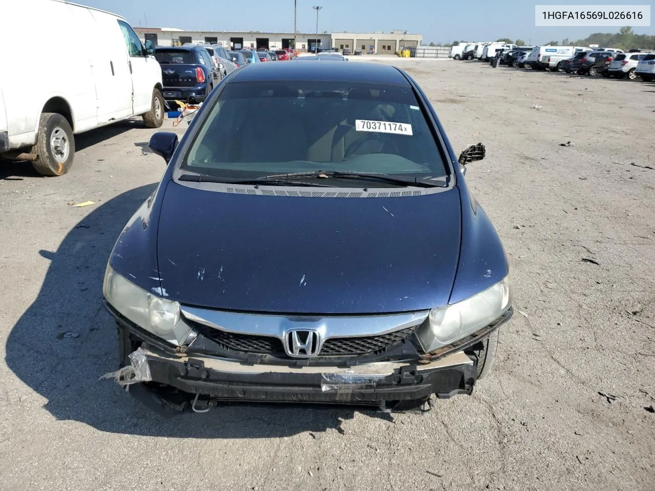 2009 Honda Civic Lx VIN: 1HGFA16569L026616 Lot: 70371174