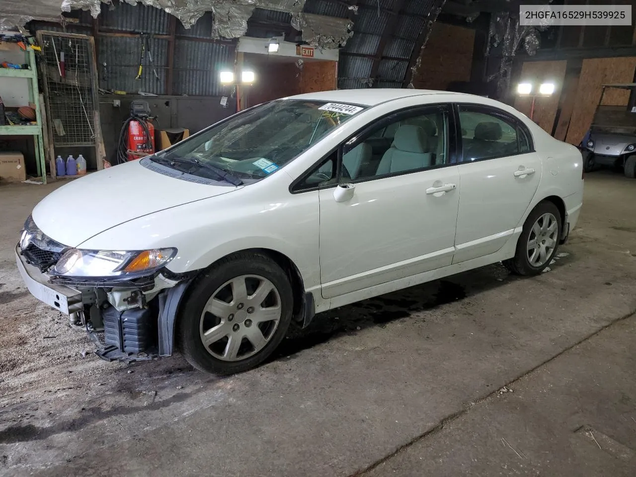 2009 Honda Civic Lx VIN: 2HGFA16529H539925 Lot: 70444244