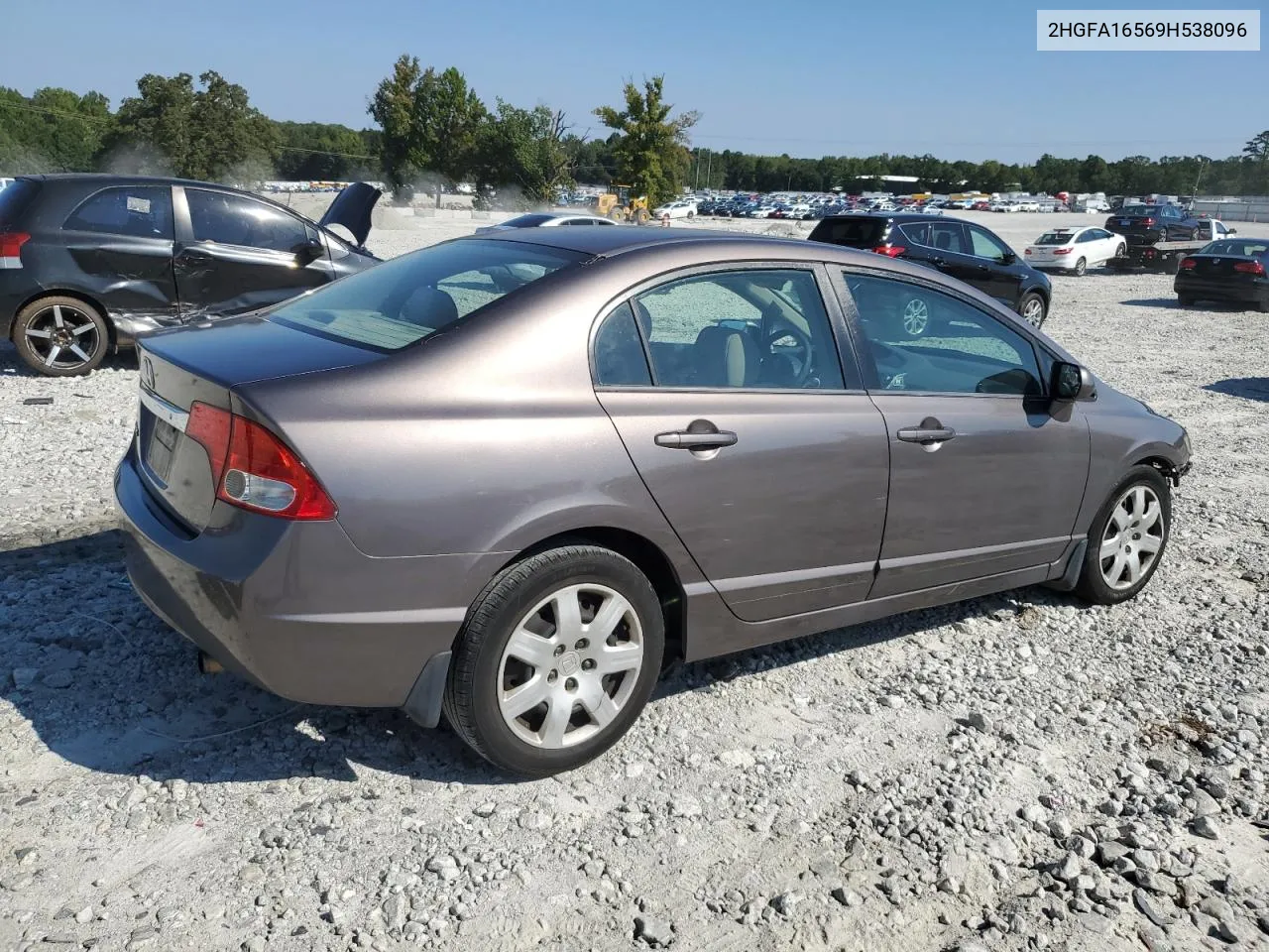 2009 Honda Civic Lx VIN: 2HGFA16569H538096 Lot: 70760464