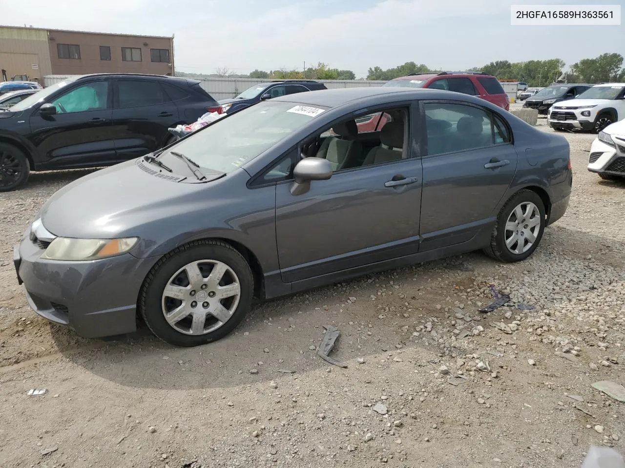 2009 Honda Civic Lx VIN: 2HGFA16589H363561 Lot: 70844104