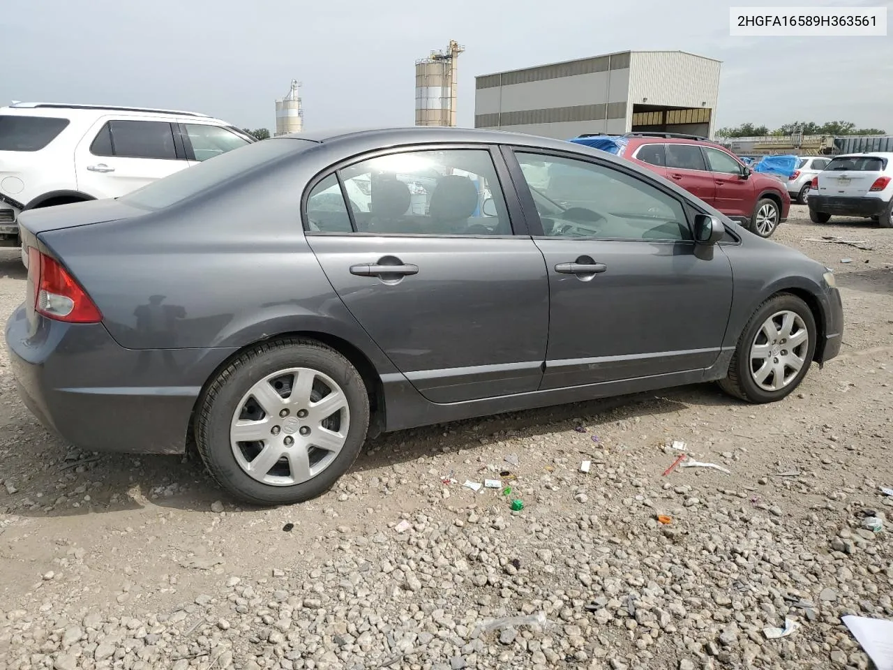 2009 Honda Civic Lx VIN: 2HGFA16589H363561 Lot: 70844104