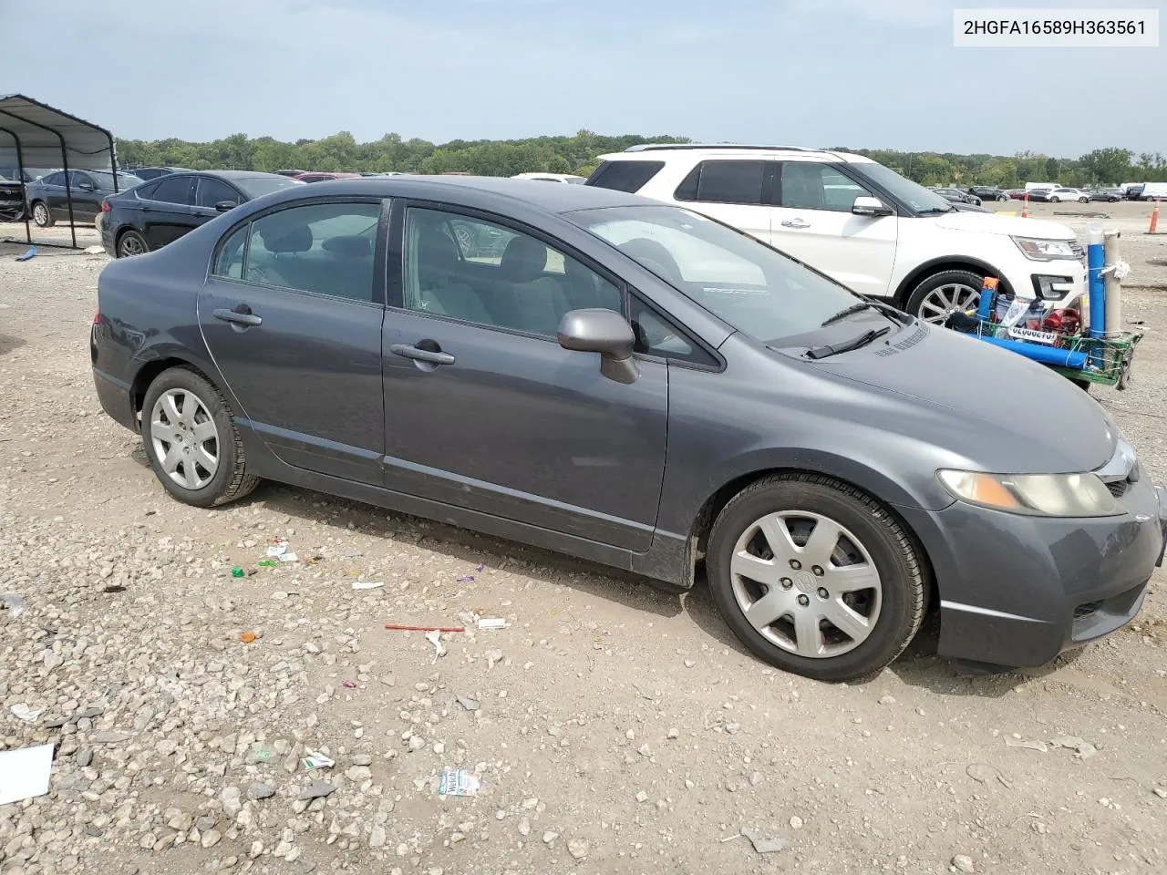 2009 Honda Civic Lx VIN: 2HGFA16589H363561 Lot: 70844104