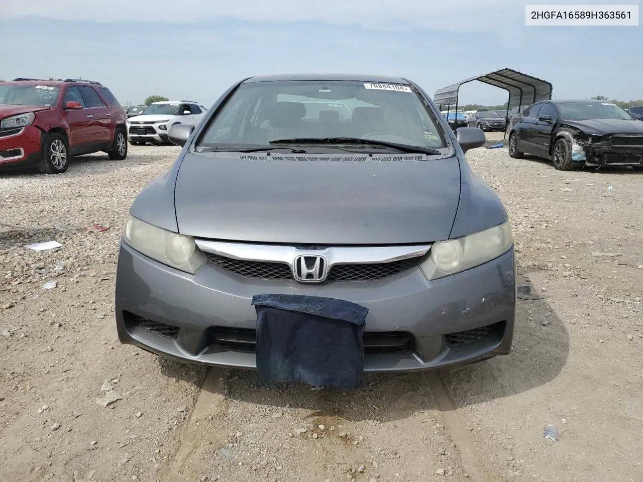 2009 Honda Civic Lx VIN: 2HGFA16589H363561 Lot: 70844104