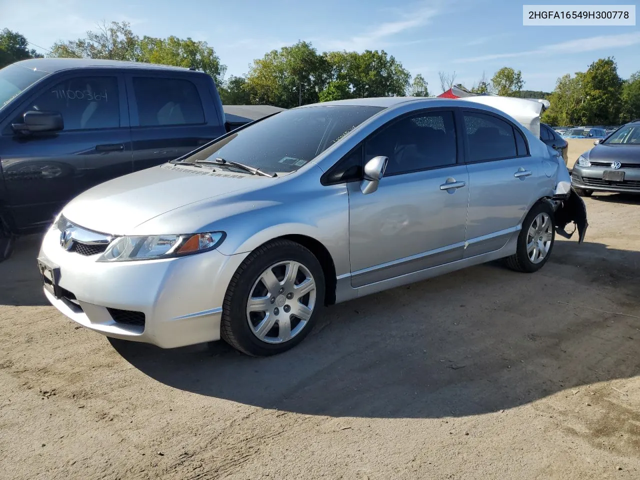 2009 Honda Civic Lx VIN: 2HGFA16549H300778 Lot: 70904834