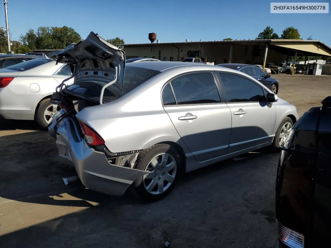 2009 Honda Civic Lx VIN: 2HGFA16549H300778 Lot: 70904834