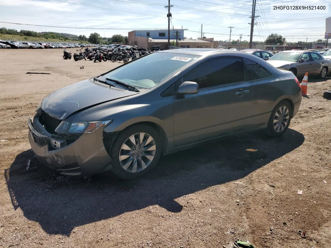 2009 Honda Civic Ex VIN: 2HGFG128X9H521400 Lot: 71253314