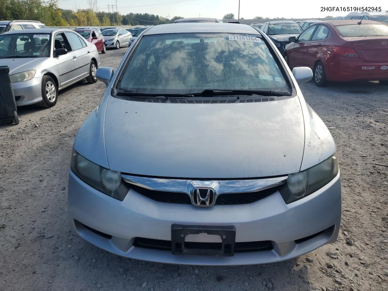 2009 Honda Civic Lx VIN: 2HGFA16519H542945 Lot: 71261264