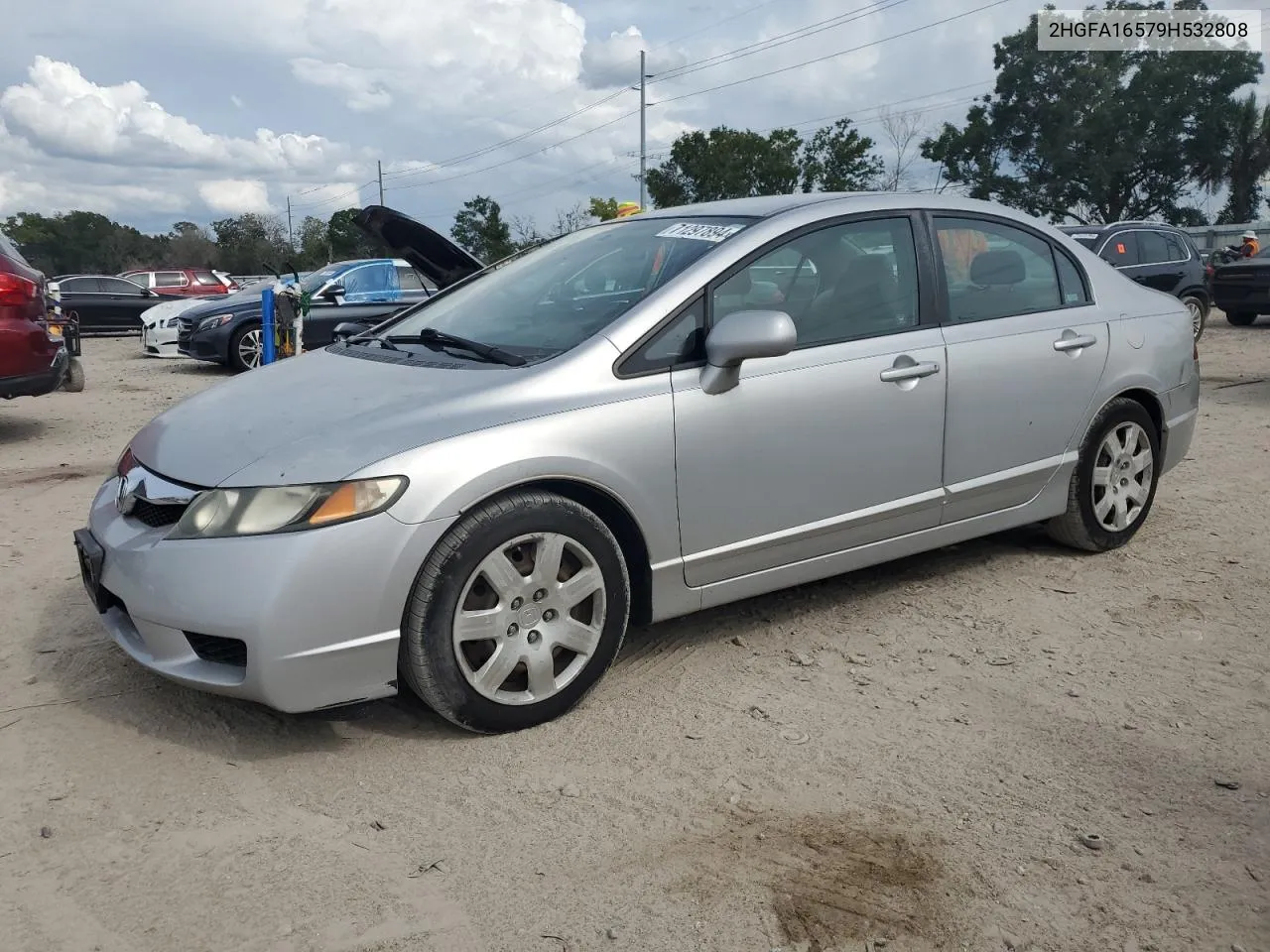 2009 Honda Civic Lx VIN: 2HGFA16579H532808 Lot: 71297894