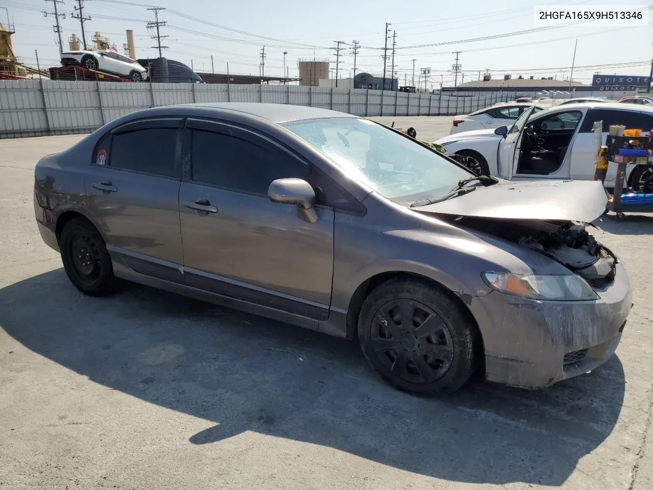 2009 Honda Civic Lx VIN: 2HGFA165X9H513346 Lot: 71402804