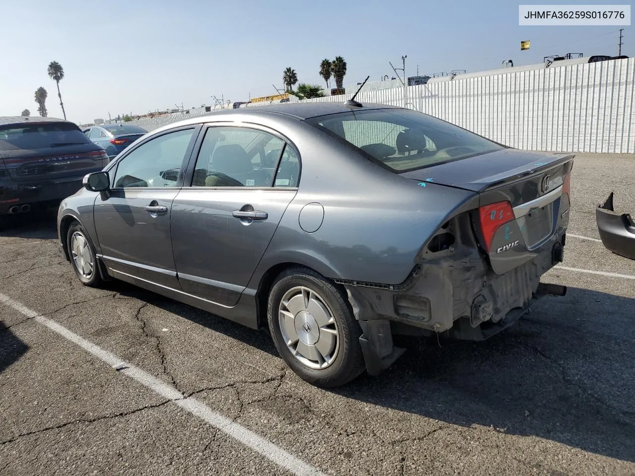 2009 Honda Civic Hybrid VIN: JHMFA36259S016776 Lot: 71492234