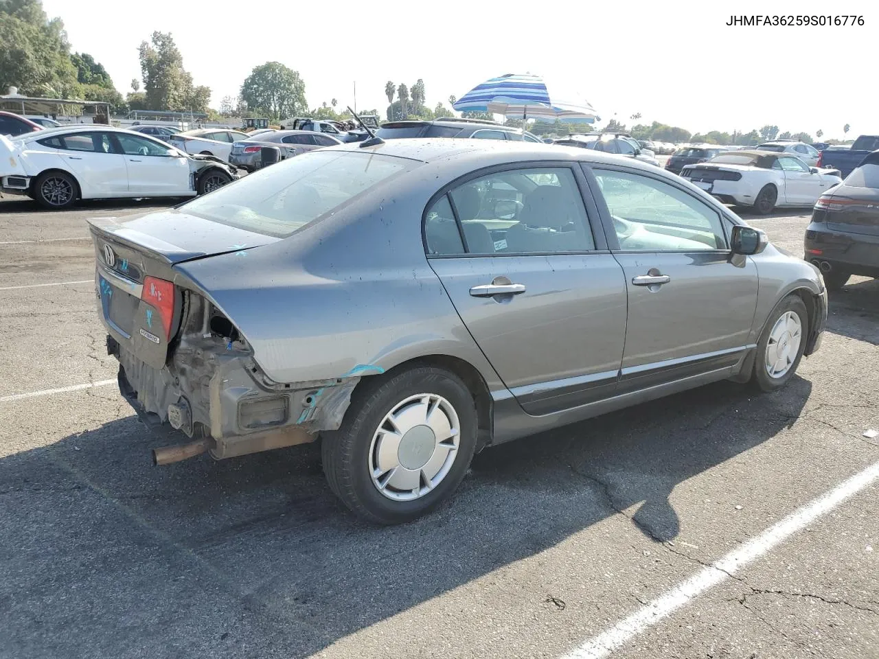 2009 Honda Civic Hybrid VIN: JHMFA36259S016776 Lot: 71492234