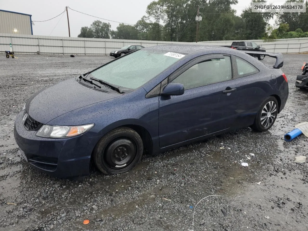 2009 Honda Civic Lx VIN: 2HGFG12639H534178 Lot: 71586154