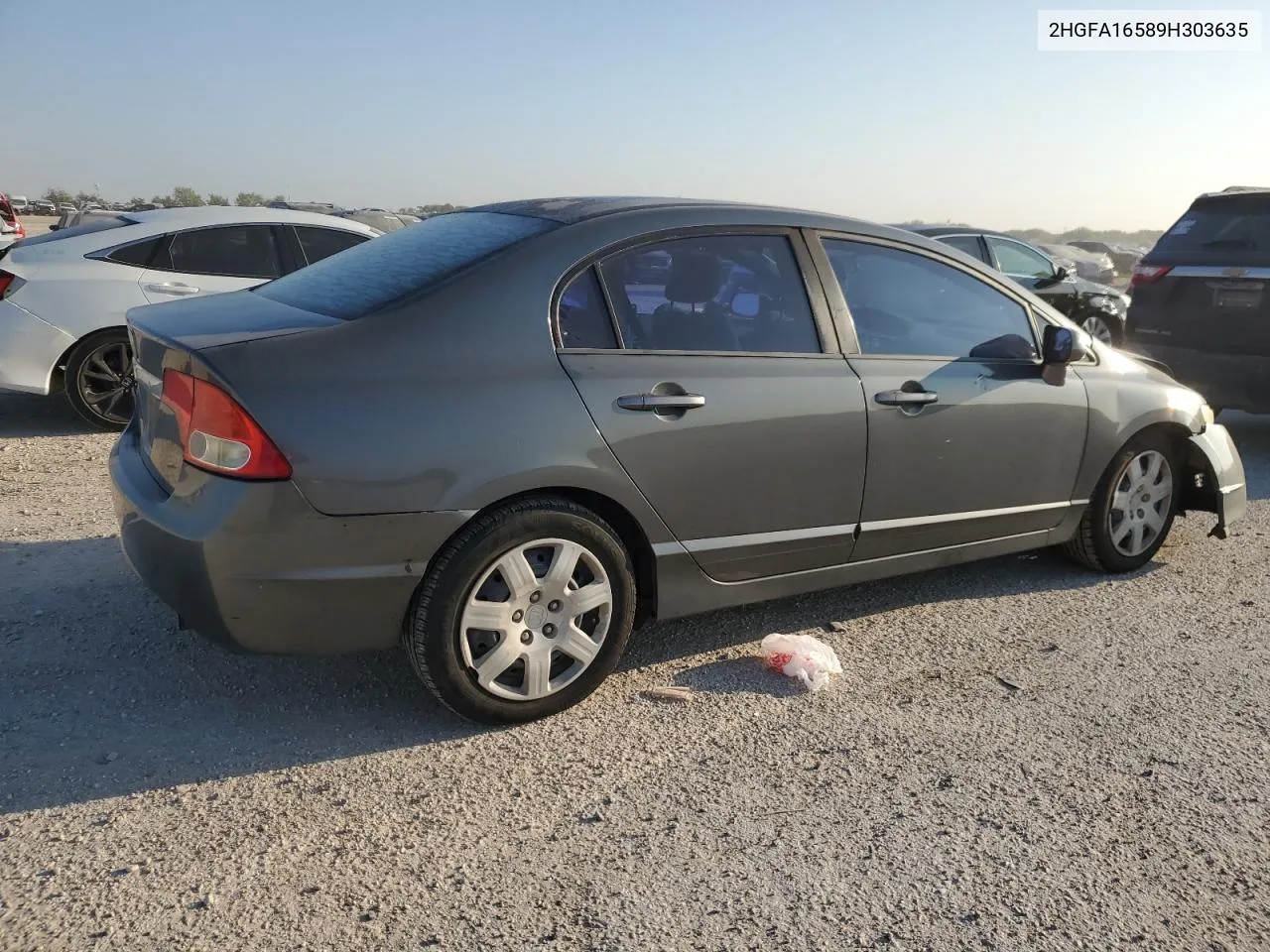 2009 Honda Civic Lx VIN: 2HGFA16589H303635 Lot: 71666484