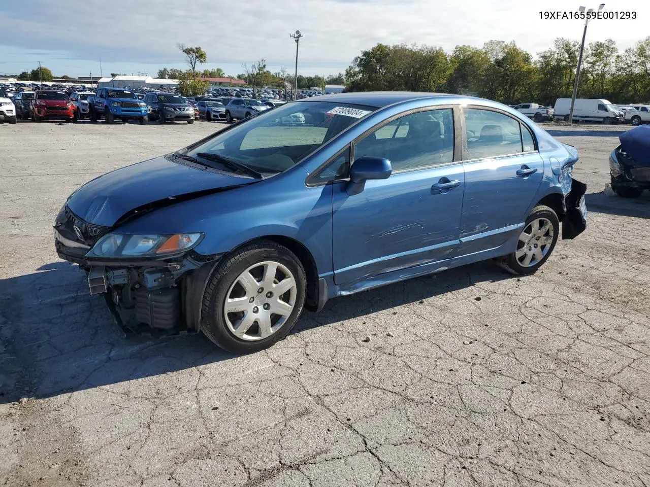 2009 Honda Civic Lx VIN: 19XFA16559E001293 Lot: 72009004