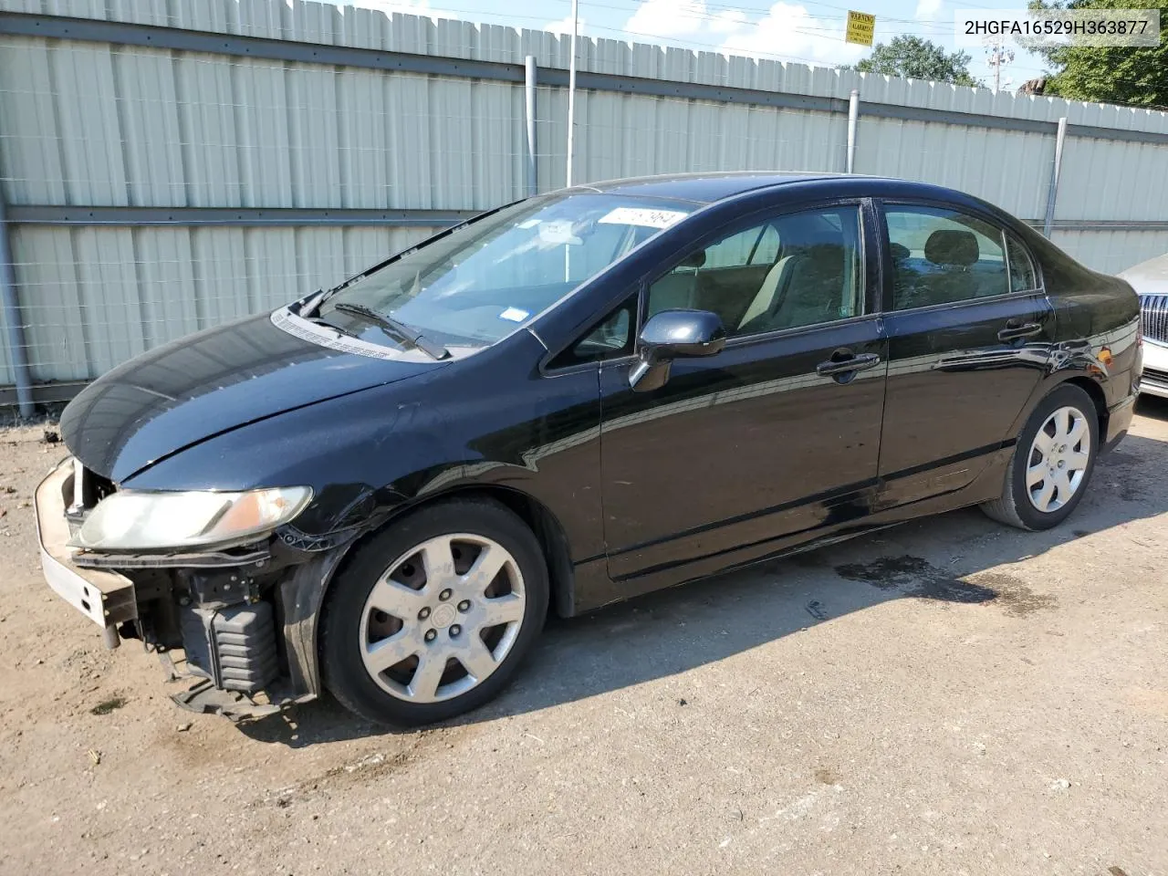 2009 Honda Civic Lx VIN: 2HGFA16529H363877 Lot: 72157964