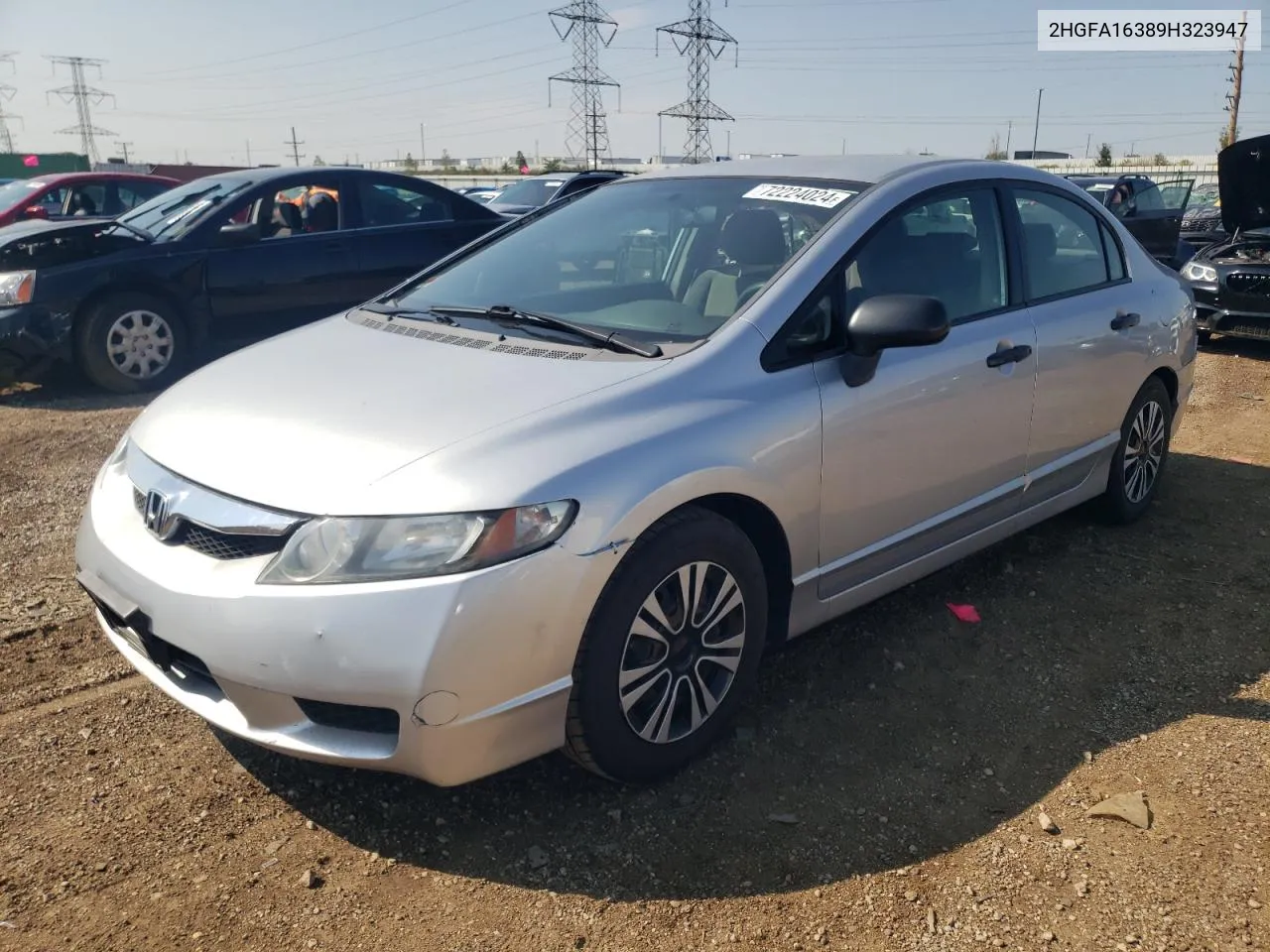 2009 Honda Civic Vp VIN: 2HGFA16389H323947 Lot: 72224024