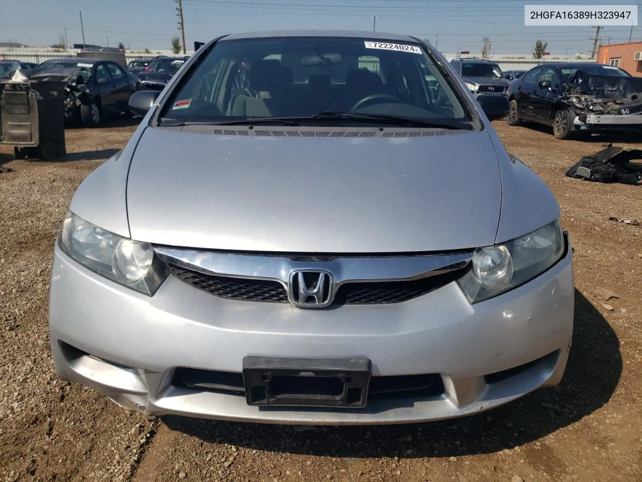 2009 Honda Civic Vp VIN: 2HGFA16389H323947 Lot: 72224024