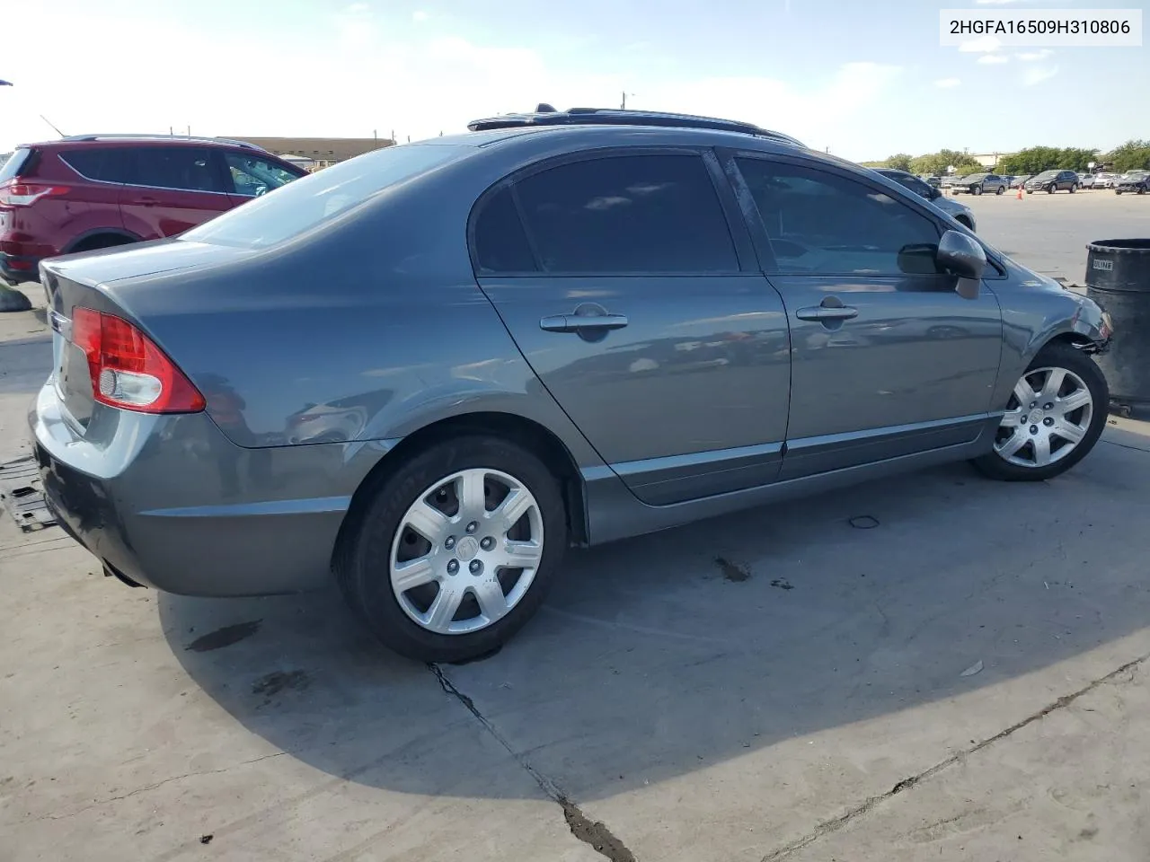 2009 Honda Civic Lx VIN: 2HGFA16509H310806 Lot: 72462434