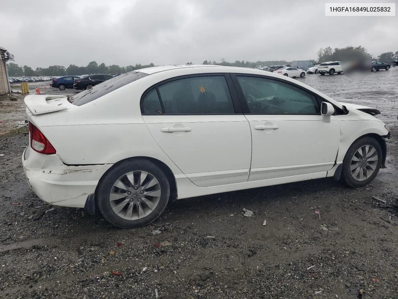 1HGFA16849L025832 2009 Honda Civic Ex