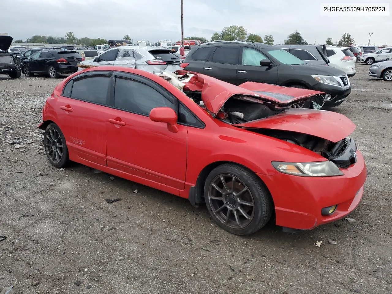 2009 Honda Civic Si VIN: 2HGFA55509H705223 Lot: 72769434