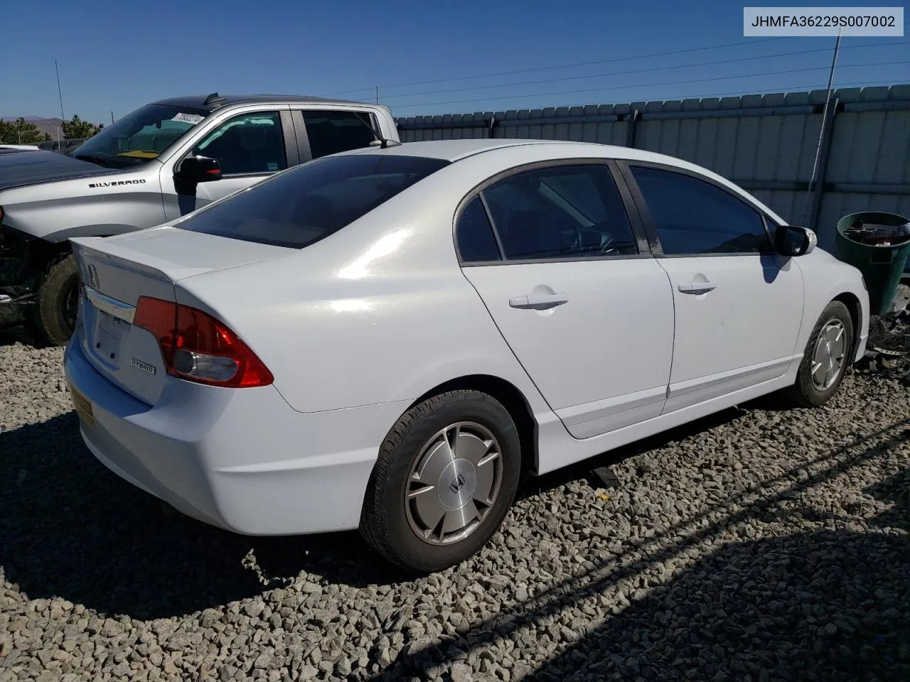 JHMFA36229S007002 2009 Honda Civic Hybrid