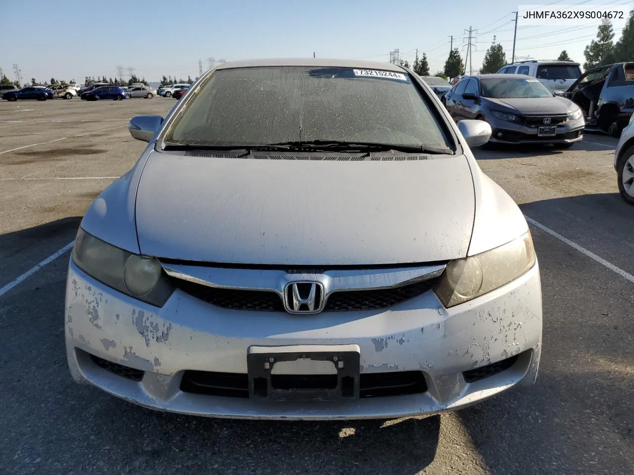 2009 Honda Civic Hybrid VIN: JHMFA362X9S004672 Lot: 73215244