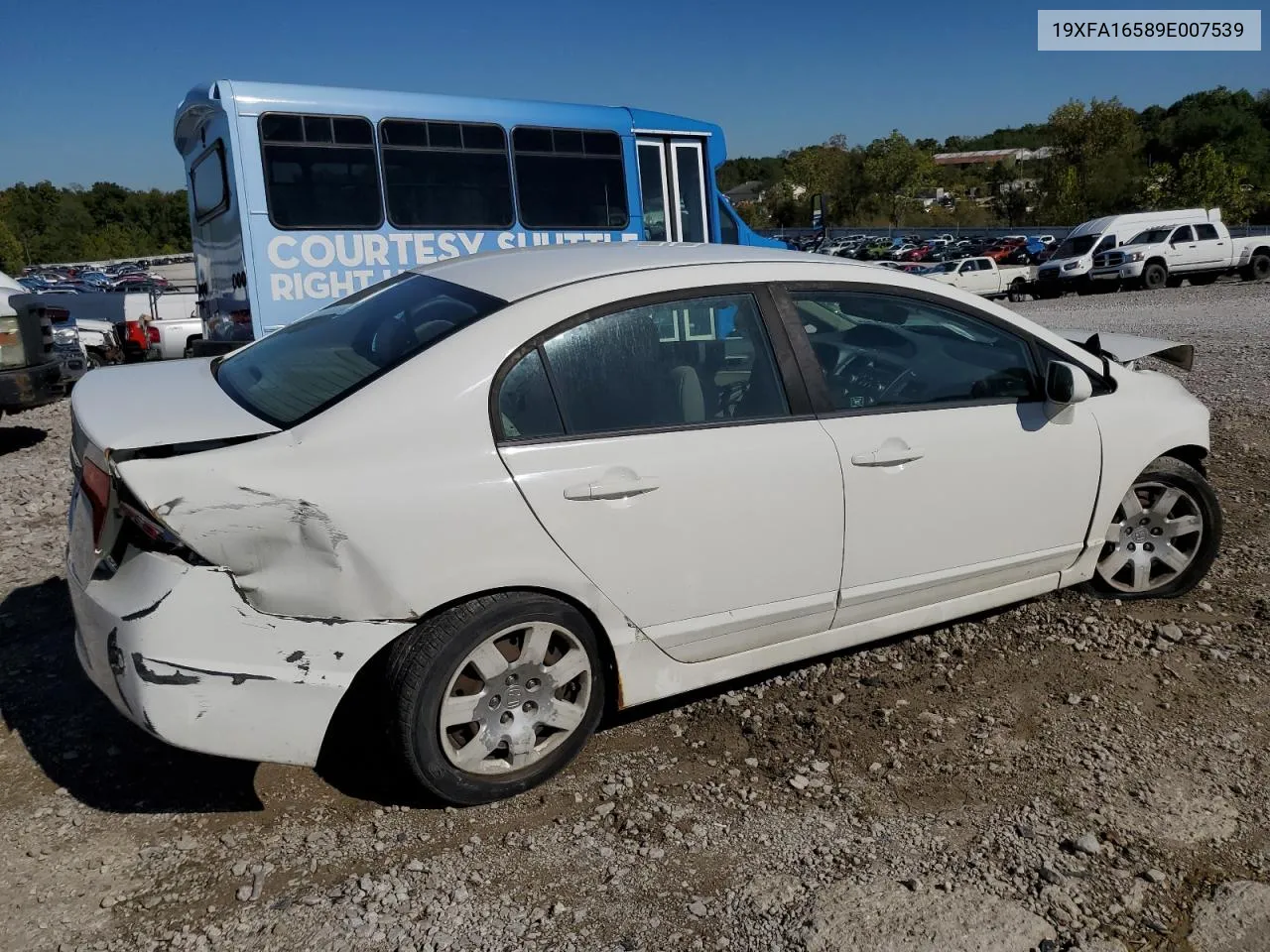 2009 Honda Civic Lx VIN: 19XFA16589E007539 Lot: 73889454