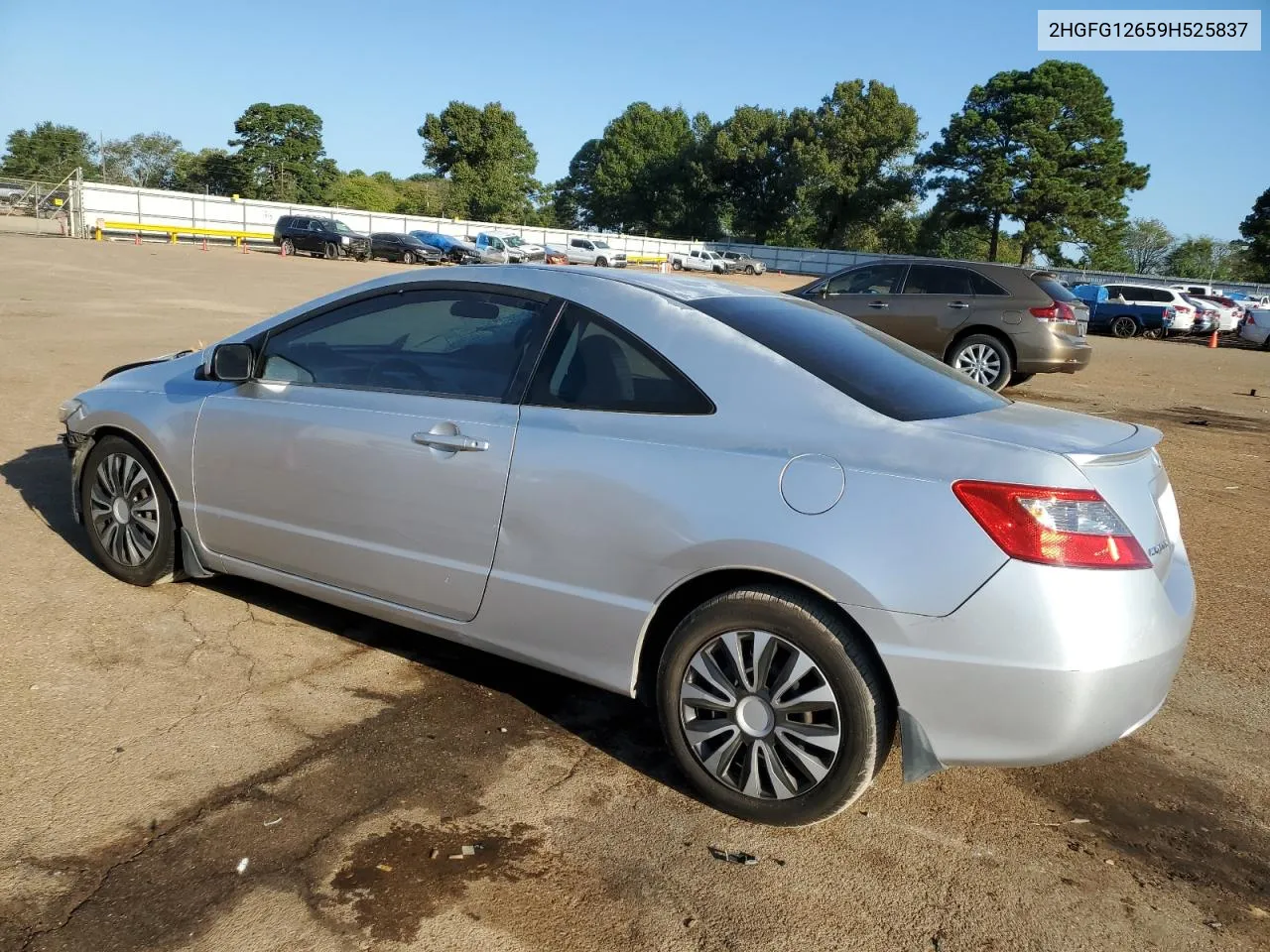 2009 Honda Civic Lx VIN: 2HGFG12659H525837 Lot: 74231934