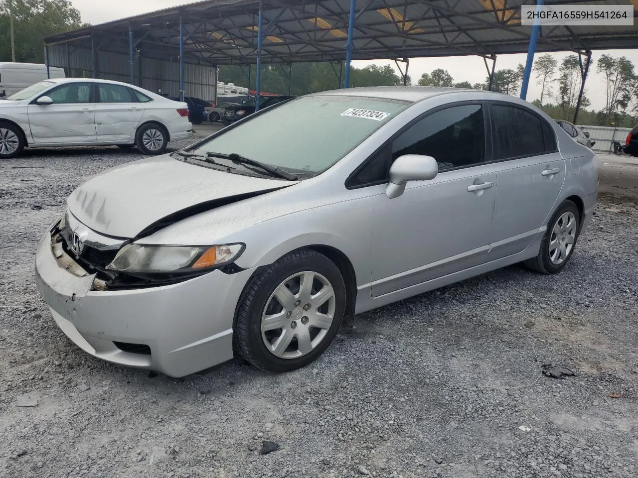 2009 Honda Civic Lx VIN: 2HGFA16559H541264 Lot: 74237324