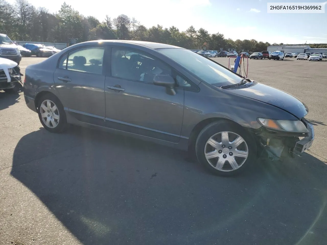 2HGFA16519H369962 2009 Honda Civic Lx