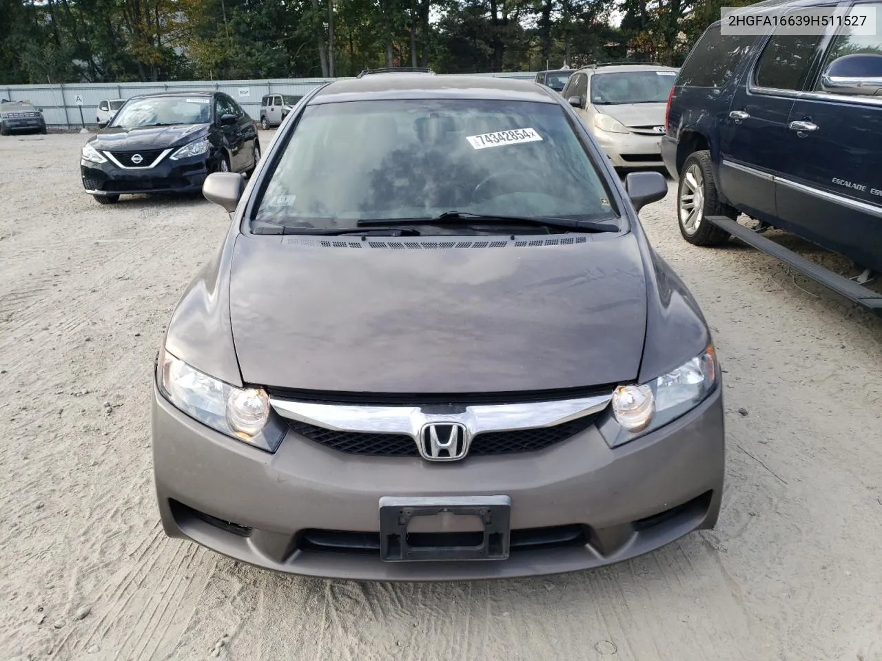 2HGFA16639H511527 2009 Honda Civic Lx-S