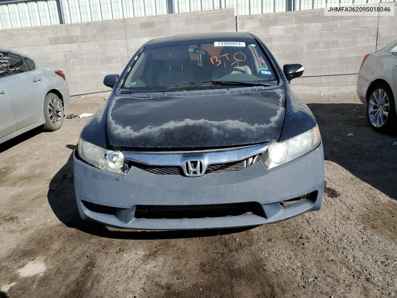 2009 Honda Civic Hybrid VIN: JHMFA36209S018046 Lot: 74368924