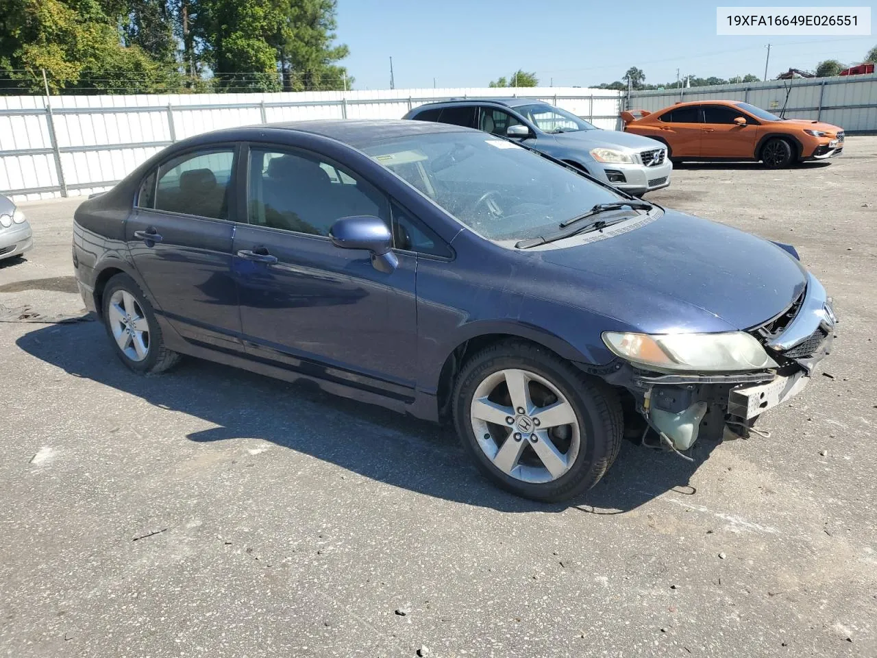 2009 Honda Civic Lx-S VIN: 19XFA16649E026551 Lot: 74550444