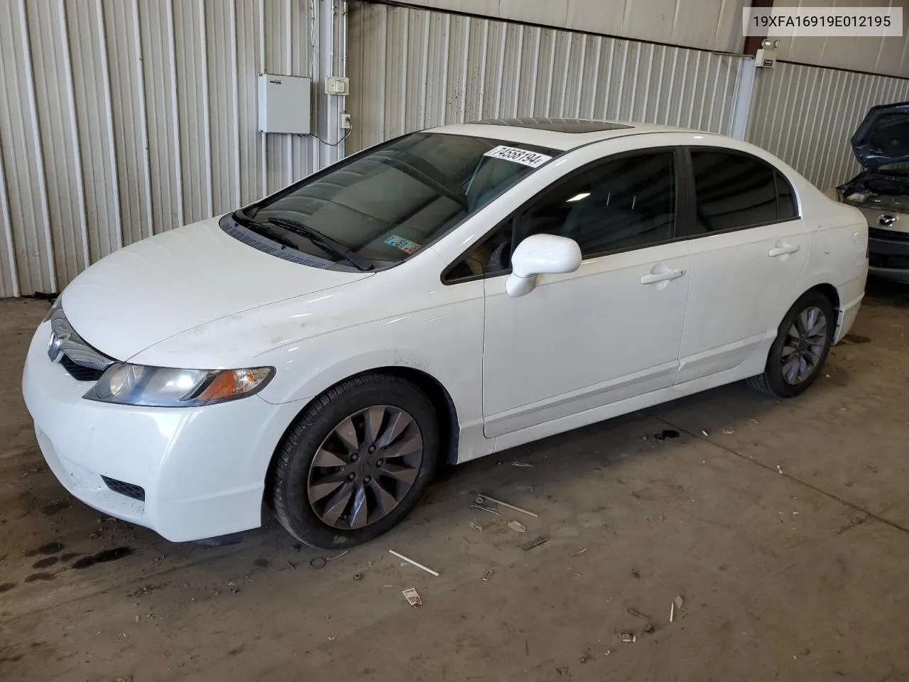 2009 Honda Civic Exl VIN: 19XFA16919E012195 Lot: 74558194