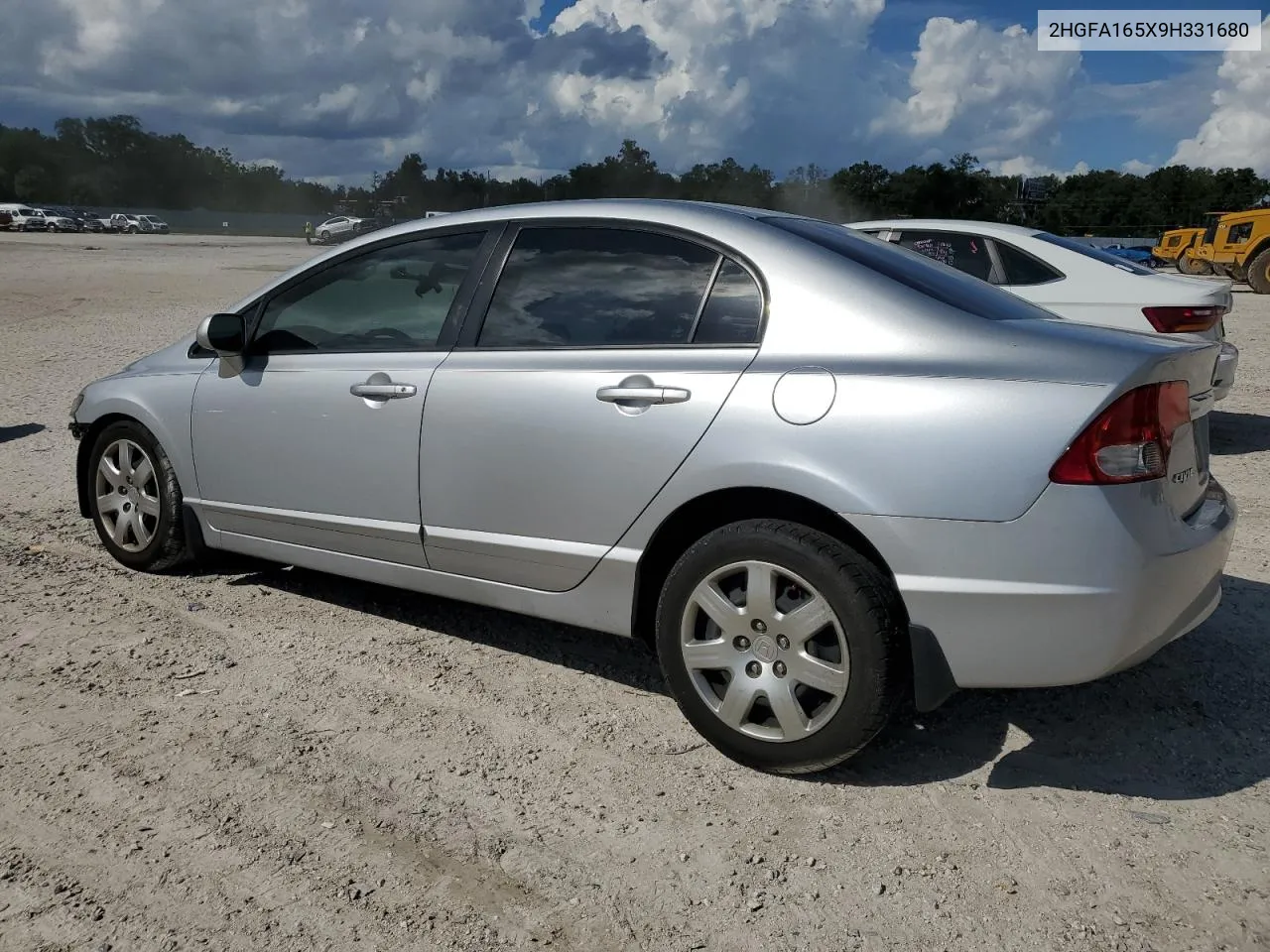 2009 Honda Civic Lx VIN: 2HGFA165X9H331680 Lot: 74751034