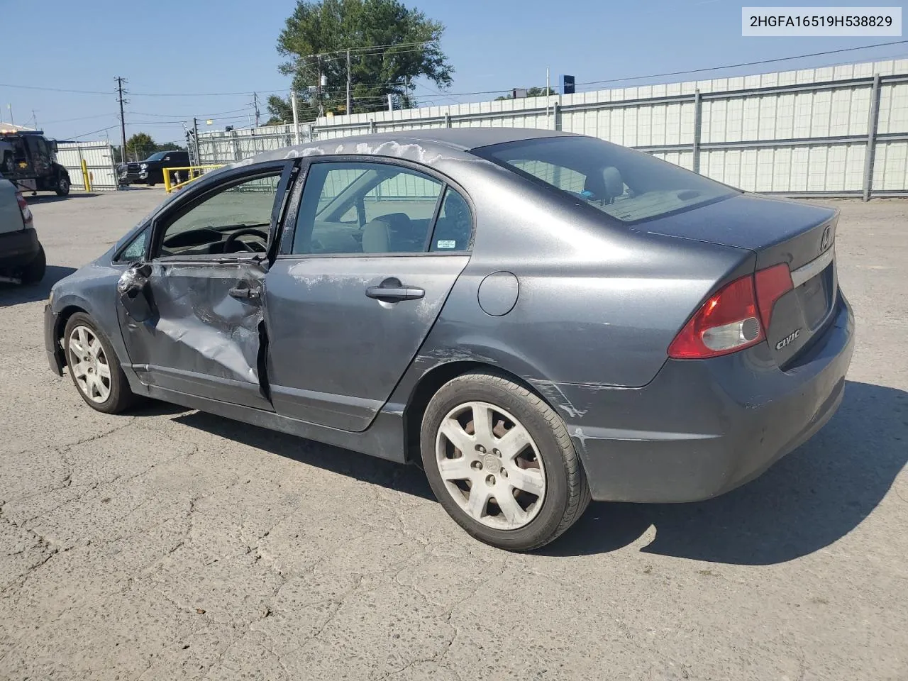 2009 Honda Civic Lx VIN: 2HGFA16519H538829 Lot: 74782564