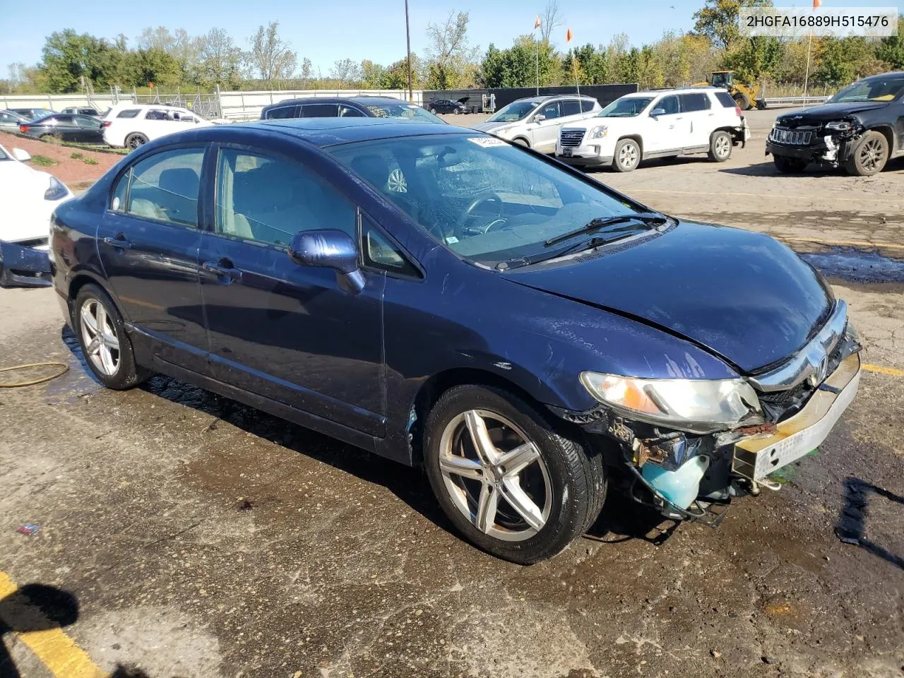 2HGFA16889H515476 2009 Honda Civic Ex