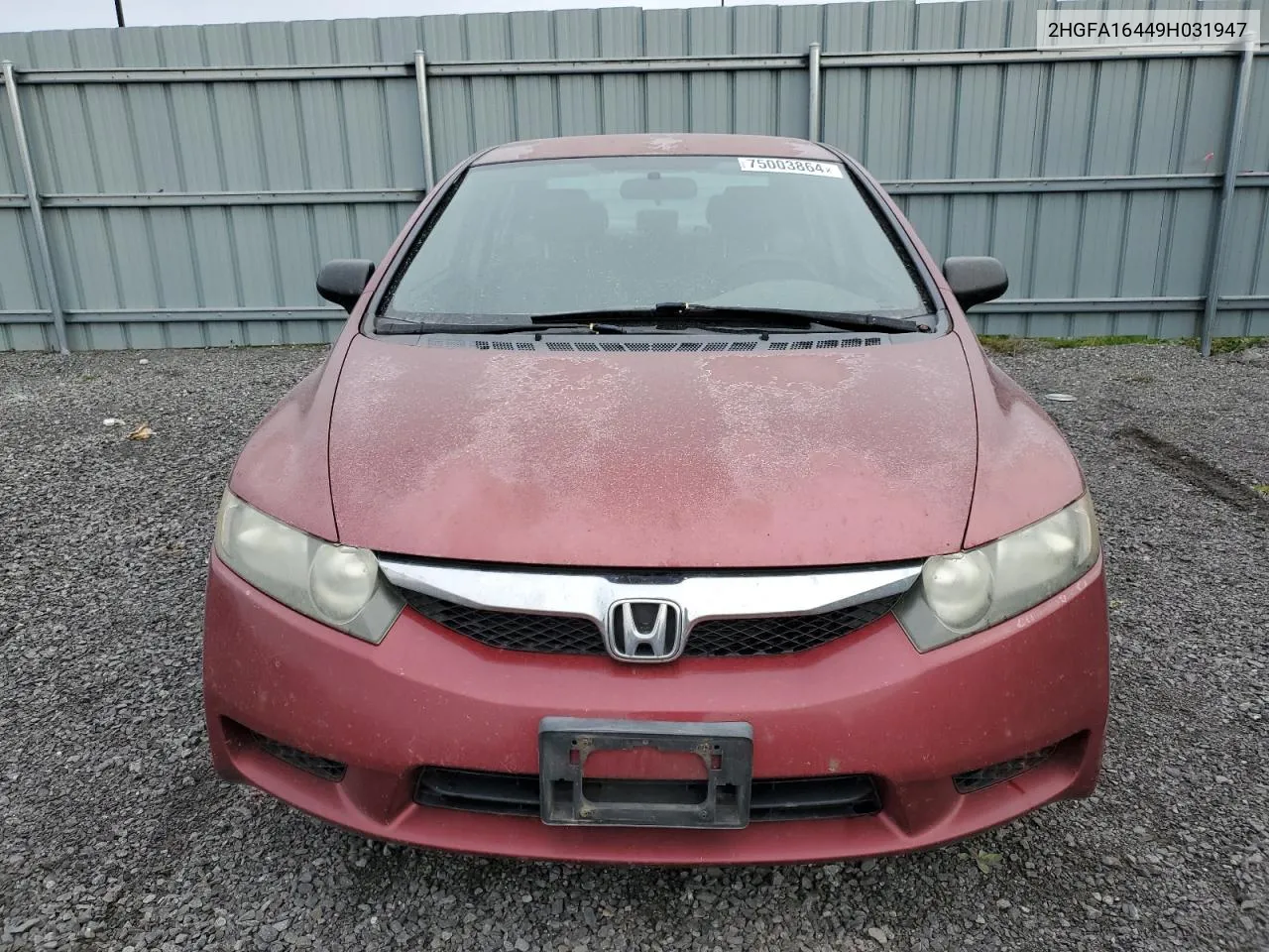 2009 Honda Civic Dx-G VIN: 2HGFA16449H031947 Lot: 75003864